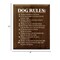 Rustic Wood Sign: 'Dog Rules' A Humorous Guide to Your Furry Friend's Privileges